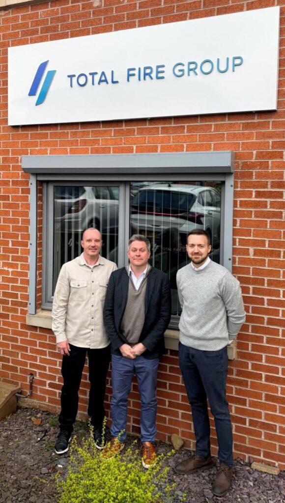 From right: Darren Baird; Managing Director - Total Fire Group, Mark Bridges; CEO - Ranger FS, Ian Teader; CSO - Ranger FS - Firebuyer.com