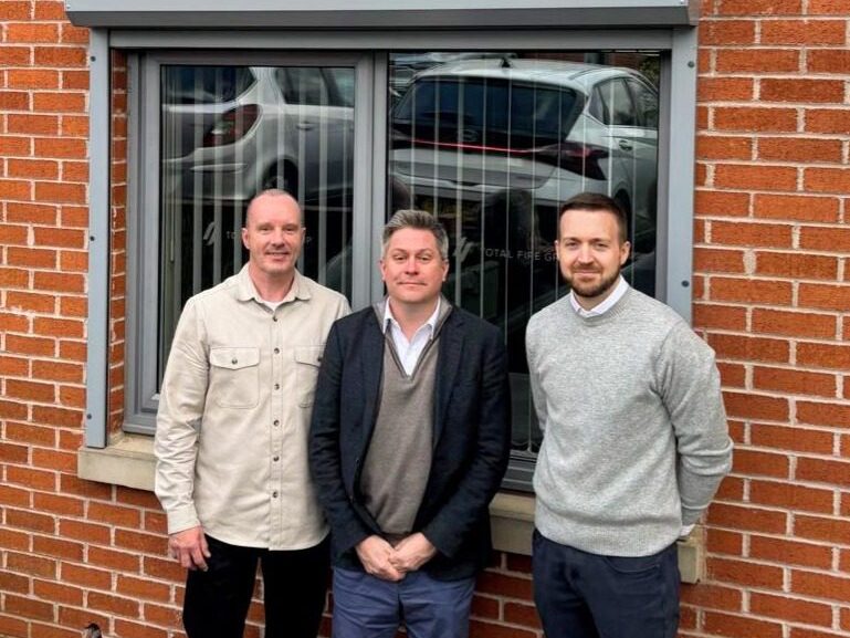 From right: Darren Baird; Managing Director - Total Fire Group, Mark Bridges; CEO - Ranger FS, Ian Teader; CSO - Ranger FS - Firebuyer.com