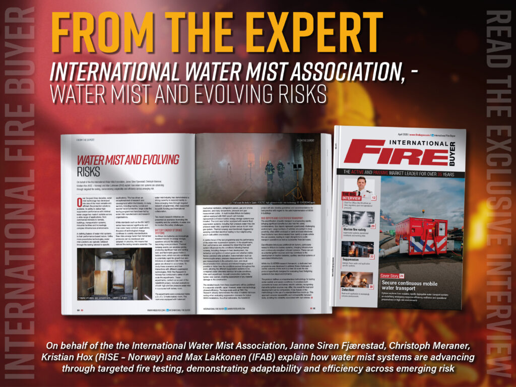Water Mist and Evolving Risks. Firebuyer.com